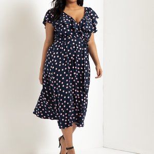 Polka Dot Wrap Dress
